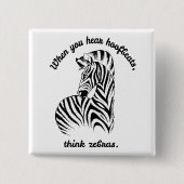 Think Zebras Button (Vorderseite)