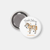 "Think Zebras" Ehlers Danlos Syndrome Button Magnet (Vorderseite/Rückseite)