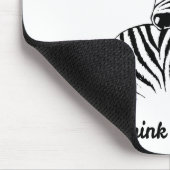 Think Zebras Mousepad (Ecke)