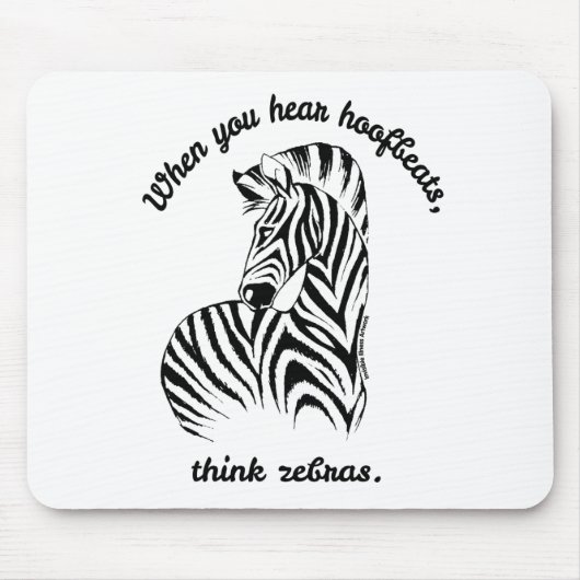 Think Zebras Mousepad (Vorne)