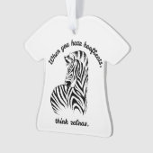Think Zebras Ornament (Vorderseite)