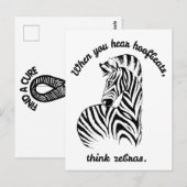 Think Zebras Postkarte (Vorne/Hinten)
