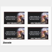 ThinkandAct.Earth "Fundamente" Rechteckiger Aufkleber (Blatt)