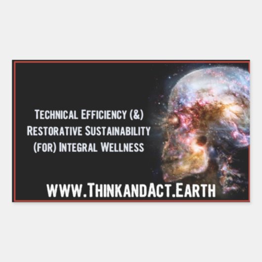 ThinkandAct.Earth "Fundamente" Rechteckiger Aufkleber (Vorderseite)