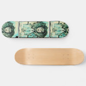 THINKER DREAD GREEN GRAFF SKATEBOARD (Horizontal)