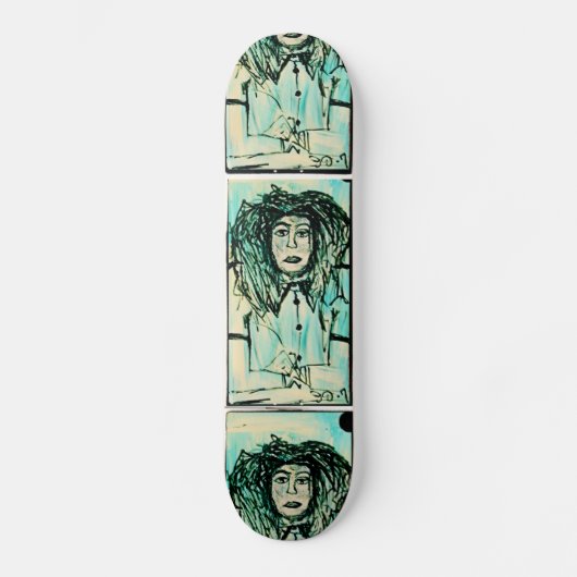 THINKER DREAD GREEN GRAFF SKATEBOARD (Vorderseite)