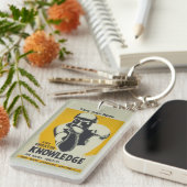 Thinker Vintag Library Poster Illinois WPA Schlüsselanhänger (Vorderseite rechts)