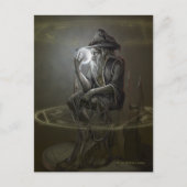 Thinker Wizard Postcard Postkarte (Vorderseite)
