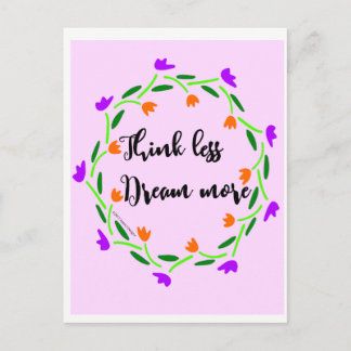 Thinkers and Dreamers postcard Postkarte