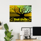 ThinkGreen4, Denke ökologisch, Denke ökologisch Poster (Heimbüro)