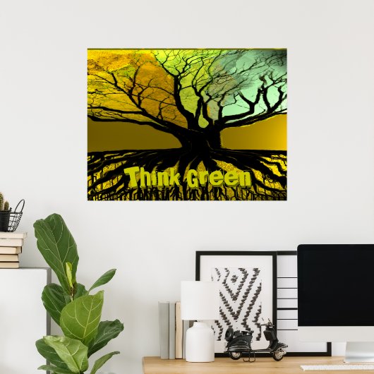ThinkGreen4, Denke ökologisch, Denke ökologisch Poster (Heimbüro)