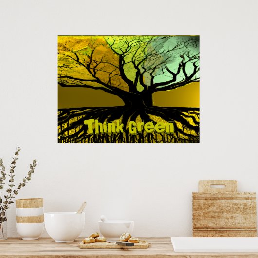 ThinkGreen4, Denke ökologisch, Denke ökologisch Poster (Küche)