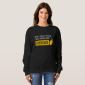 Thinking About Summer Lemonade Citrus Fruit Sweatshirt (Vorne ganz)