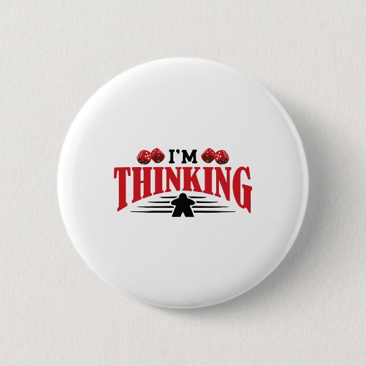 Thinking Board Gamer Tabletop Button (Vorderseite)