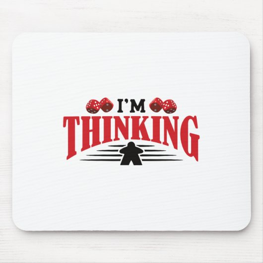 Thinking Board Gamer Tabletop Mousepad (Vorne)