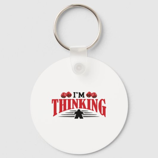 Thinking Board Gamer Tabletop Schlüsselanhänger (Vorderseite)