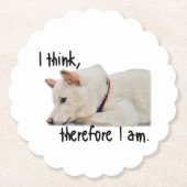 Thinking dog coaster by koroku untersetzer (Vorderseite)