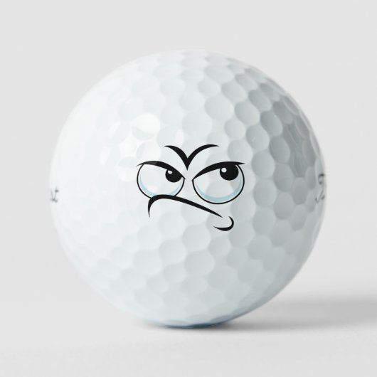 Thinking Emoticon Golfball (Vorderseite)