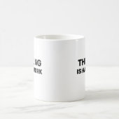 Thinking Is Hard Work™ Trinkbecher Kaffeetasse (Mittel)