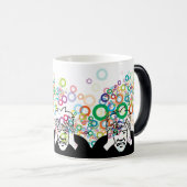 Thinking Man: Funny Meme Character Verwandlungstasse (VorderseiteRechts)