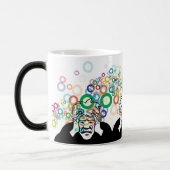 Thinking Man: Funny Meme Character Verwandlungstasse (Links)