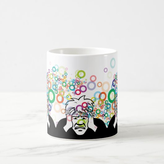 Thinking Man: Funny Meme Character Verwandlungstasse (Mittel)