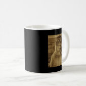 Thinking Monkey Meme Vintage Retro  Kaffeetasse (VorderseiteRechts)