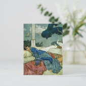 "Thinking of Lady Yang" von Edmund Dulac Postkarte (Stehend Vorderseite)