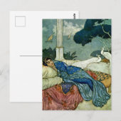 "Thinking of Lady Yang" von Edmund Dulac Postkarte (Vorne/Hinten)