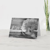 Thinking of You Across the Miles Tree and Field Karte (Vorderseite)