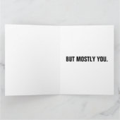 THINKING OF YOU AND DONUTS Funny Greeting Card Karte (Innenseite)