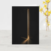 Thinking of You Beam of Light In Doorway Karte (Gelbe Blume)