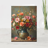 Thinking of You Bright Flowers in Pitcher Karte (Vorderseite)