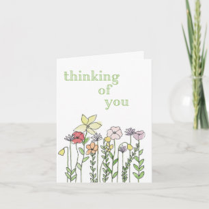 Thinking of you card karte