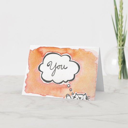 Thinking of you card karte (Vorderseite)