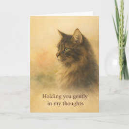Thinking of You Cat Card | Gentle Support Feiertagskarte