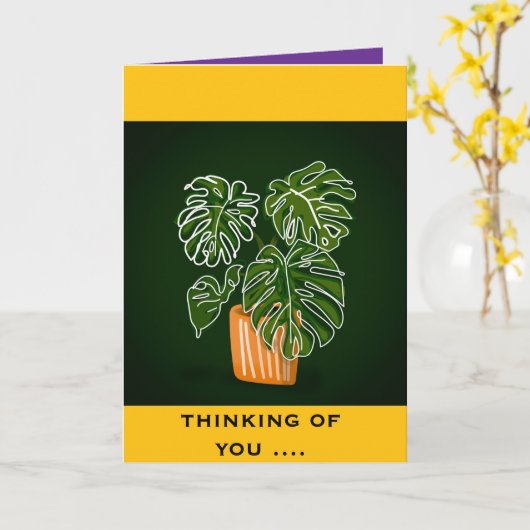 thinking of you ...... cool karte (Gelbe Blume)