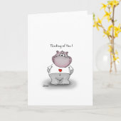 Thinking of You! Cute gift for your loved one. Karte (Gelbe Blume)