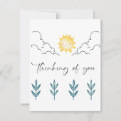 Thinking of you Flat Note Card Mitteilungskarte (Vorderseite)