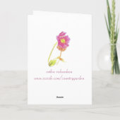 Thinking of You Friend Flower Bouquet Karte (Rückseite)