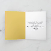 Thinking of You Gold Butterfly On a Rock in Water  Karte (Innenseite)