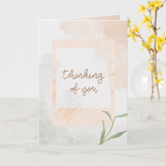 Thinking of You Karte (Gelbe Blume)