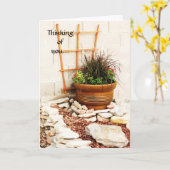 Thinking of You. Karte (Gelbe Blume)