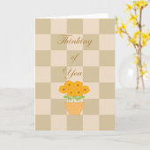 Thinking of You Karte (Gelbe Blume)