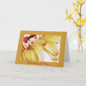Thinking of You. Karte (Gelbe Blume)