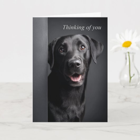 Thinking of You Labrador Retriever Karte (Kleine Pflanze)