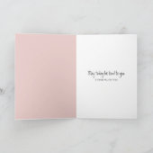 Thinking of You Mouse With a Cup of Coffee Karte (Innenseite)