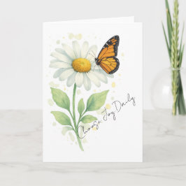 Thinking of You Notecard - Daisy & Butterfly Dankeskarte