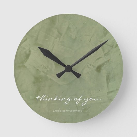 Thinking Of You Sage Wanduhr (Vorderseite)