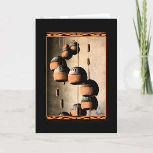 Thinking of You Spiraled Wind Chimes Still Life Karte
